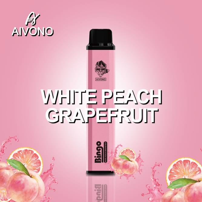 Aivono AIM BINGO 4000 baltasis persikas greipfrutas - L68X134 Aivono Vape Review