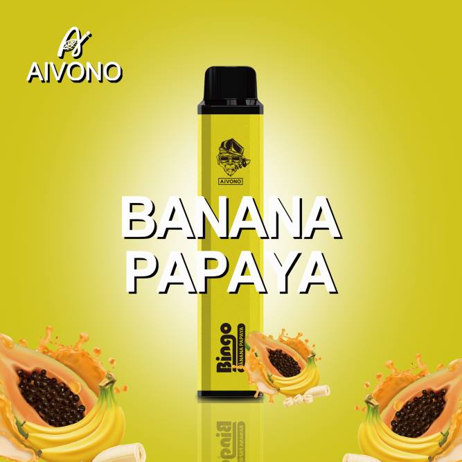 Aivono AIM BINGO 4000 bananų papajos - L68X137 Aivono Vape Review