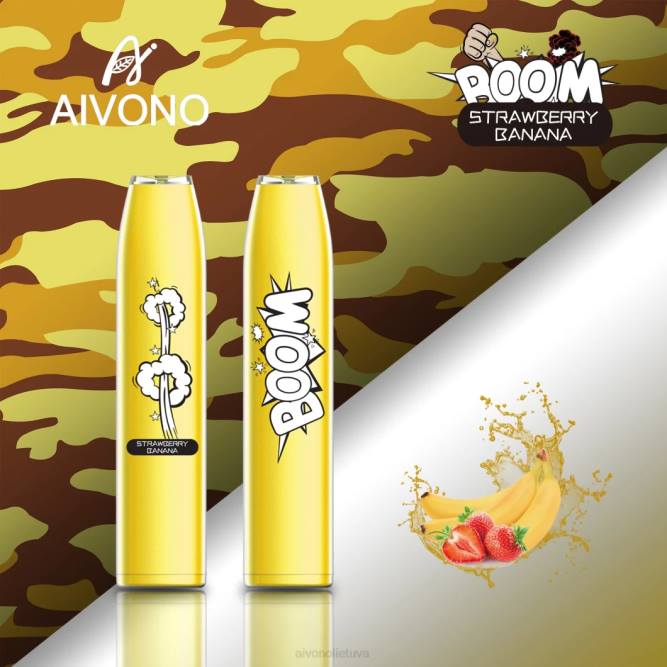 Aivono AIM BOOM 600 braškinis bananas - L68X363 Aivono Lietuva