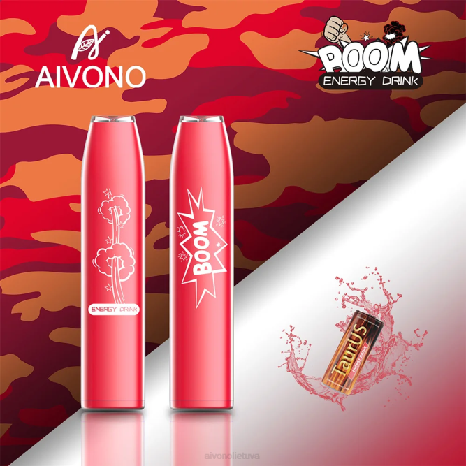 Aivono AIM BOOM 600 energetinis gėrimas - L68X358 Aivono Puffs