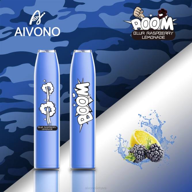 Aivono AIM BOOM 600 mėlynųjų aviečių limonadas - L68X355 Aivono Puffs