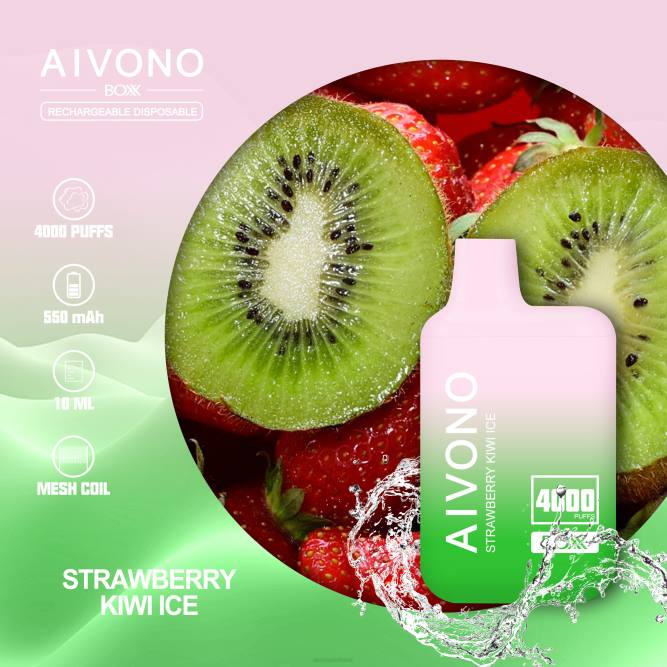 Aivono AIM BOXX 4000 braškių kivių ledukai - L68X229 Aivono Puffs