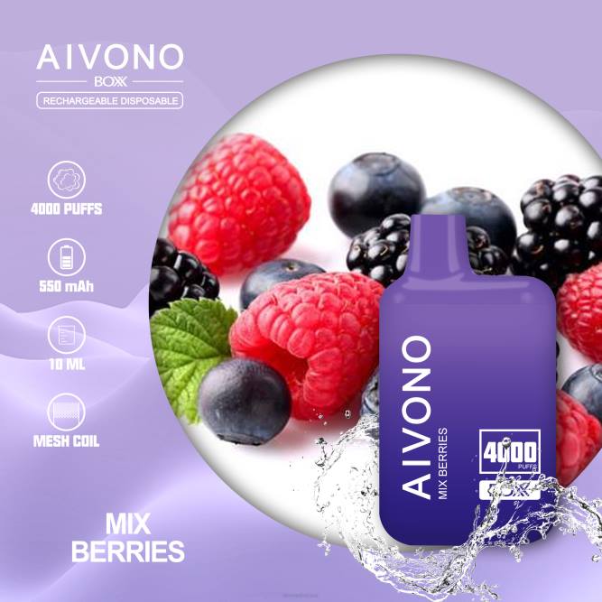 Aivono AIM BOXX 4000 sumaišykite uogas - L68X215 Aivono Vape Review