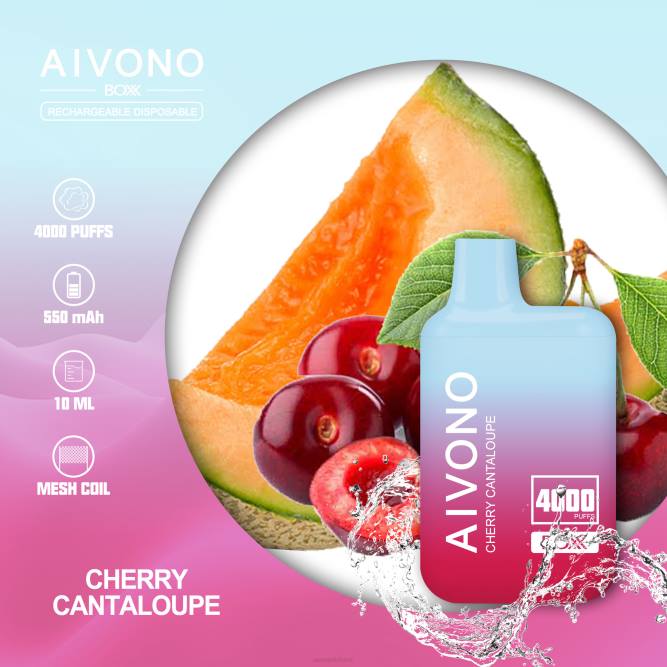 Aivono AIM BOXX 4000 vyšnių kantalupa - L68X223 Aivono Puffs