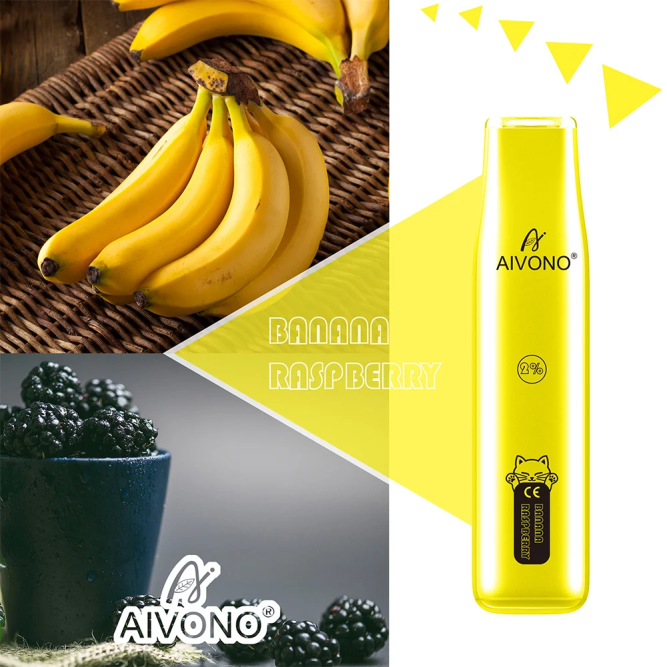 Aivono AIM CAT 400 bananinė avietė - L68X334 Aivono Puffs