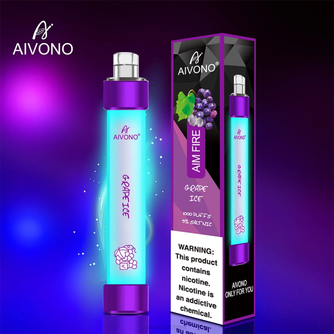 Aivono AIM FIRE 1000 vynuogių ledas - L68X329 Aivono Vape Review