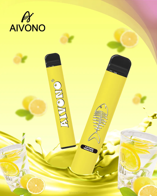 Aivono AIM FISHBONE 600 citrinų būrys - L68X287 Aivono Vape Review