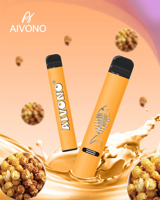 Aivono AIM FISHBONE 600 karameliniai kukurūzų spragėsiai - L68X286 Aivono Puffs