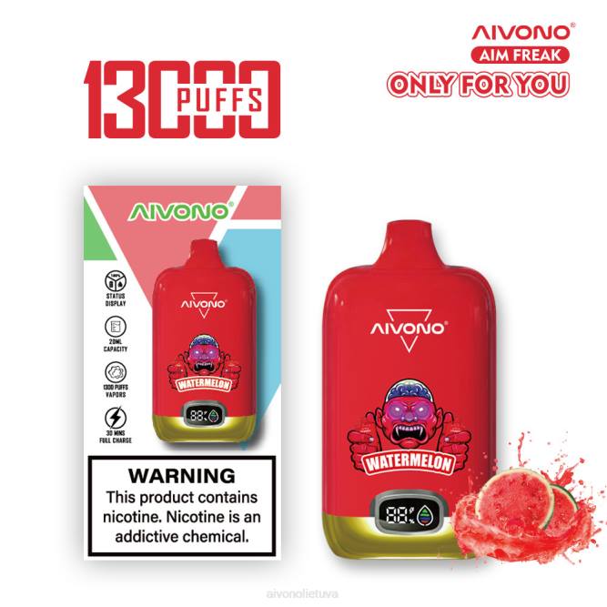 Aivono AIM FREAK 13 000 arbūzas - L68X244 Aivono Puffs