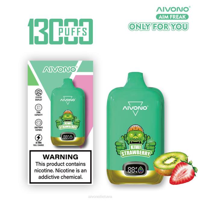 Aivono AIM FREAK 13 000 kivi braškių - L68X246 Aivono Lietuva