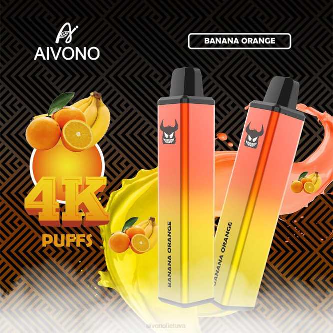 Aivono AIM FREAK 4000 bananas apelsinas - L68X258 Aivono Lietuva