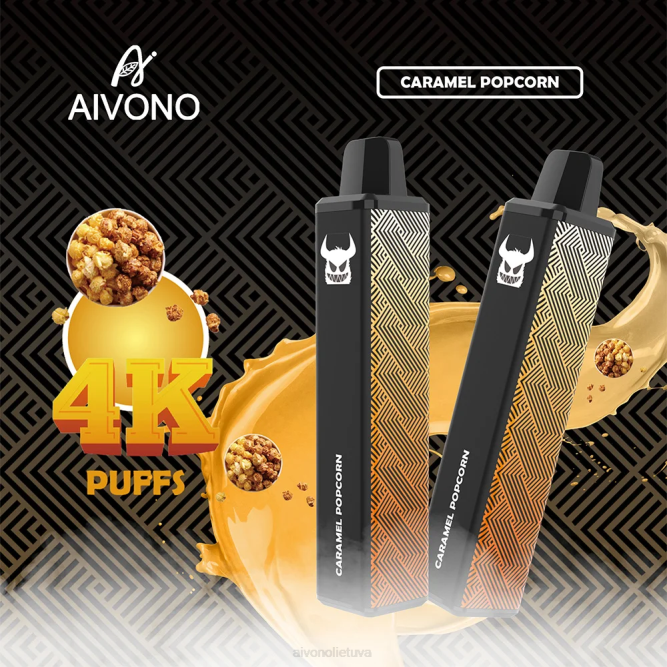 Aivono AIM FREAK 4000 karameliniai kukurūzų spragėsiai - L68X261 Aivono Lietuva