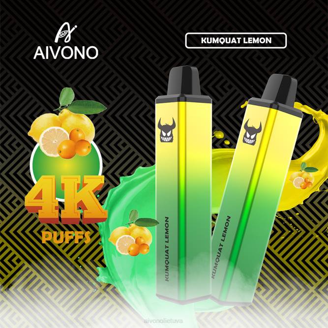 Aivono AIM FREAK 4000 kumquat citrina - L68X256 Aivono Puffs