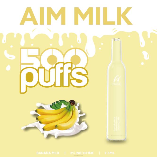 Aivono AIM MILK 500 bananų pienas - L68X275 Aivono Vape Review