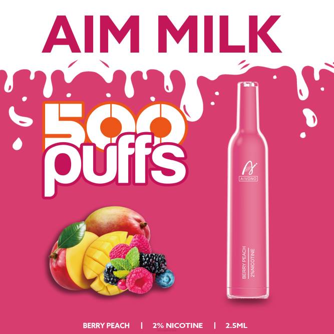 Aivono AIM MILK 500 uogų persikas - L68X273 Aivono Lietuva