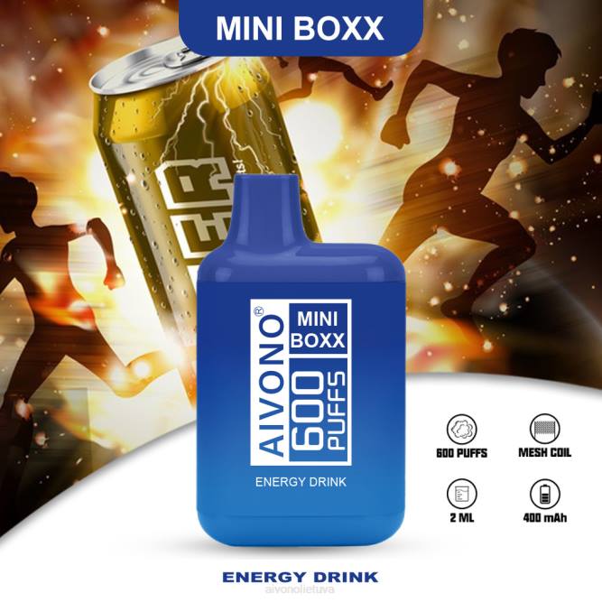 Aivono AIM MINI BOXX 600 energetinis gėrimas - L68X237 Aivono Lietuva