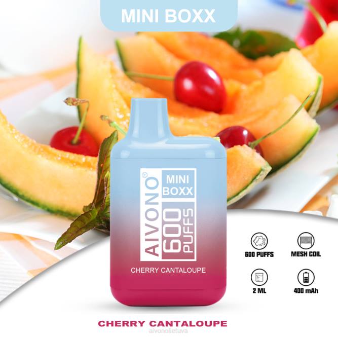 Aivono AIM MINI BOXX 600 vyšnių kantalupa - L68X239 Aivono Vape Review