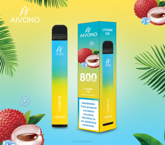 Aivono AIM PLUS 800 ličių ledas - L68X182 Aivono Vape Review