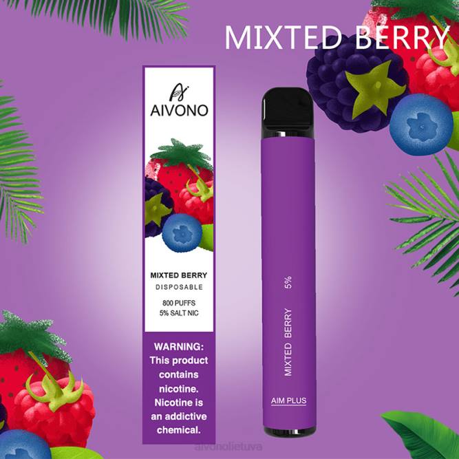 Aivono AIM PLUS 800 mišrios uogos - L68X188 Aivono Vape Review