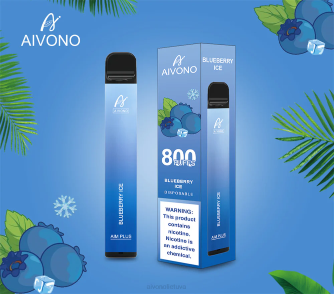 Aivono AIM PLUS 800 mėlynių ledų - L68X175 Aivono Puffs