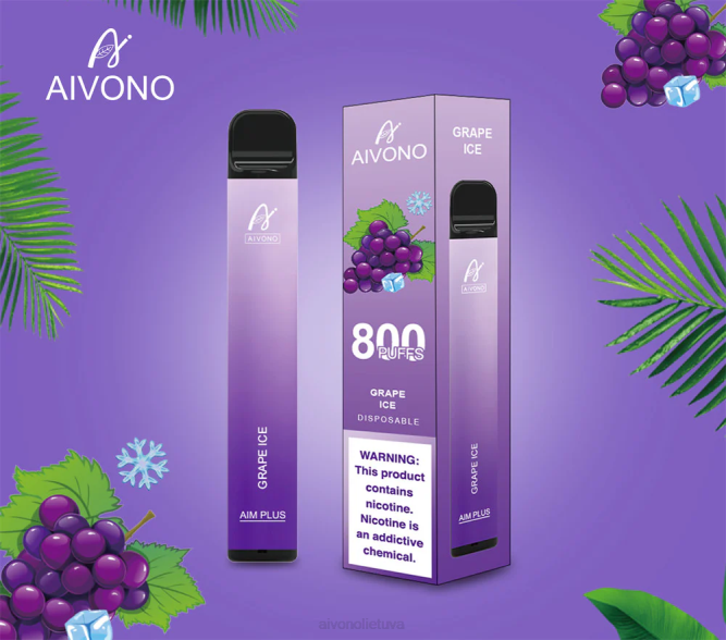 Aivono AIM PLUS 800 vynuogių ledas - L68X179 Aivono Vape Review