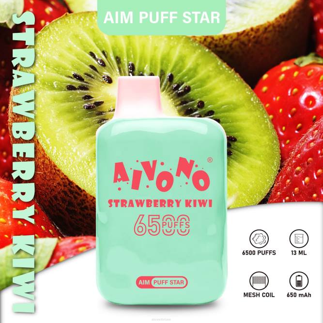 Aivono AIM PUFF STAR 6500 braškių kivi - L68X294 Aivono Lietuva