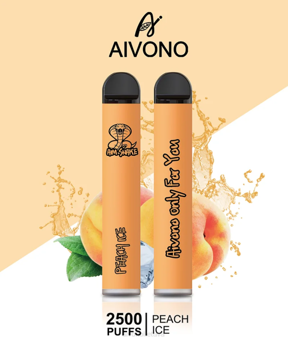 Aivono AIM SNAKE 2500 persikų ledas - L68X316 Aivono Puffs