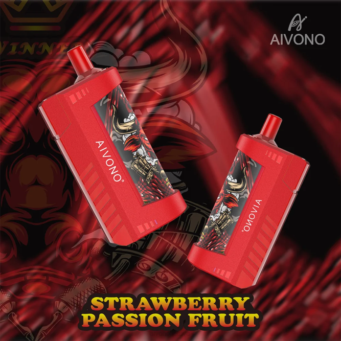 Aivono AIM WINNER 5000 braškių pasifloros vaisius - L68X130 Aivono Puffs