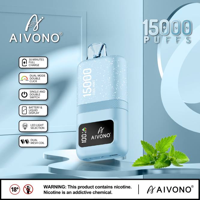Aivono AIM magic 15 000 vėsios mėtos - L68X62 Aivono Vape Review