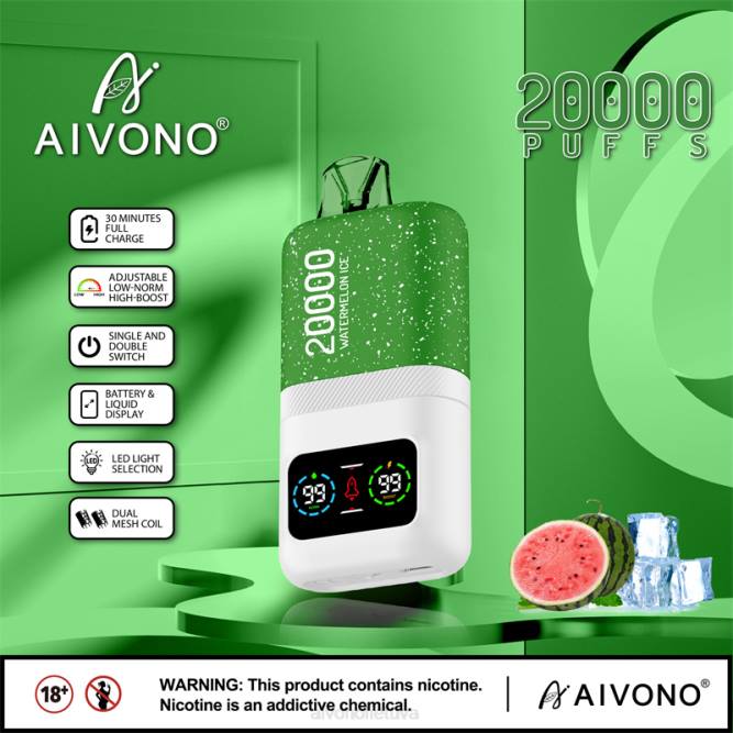 Aivono AIM magic 20 000 arbūzų ledas - L68X75 Aivono Lietuva