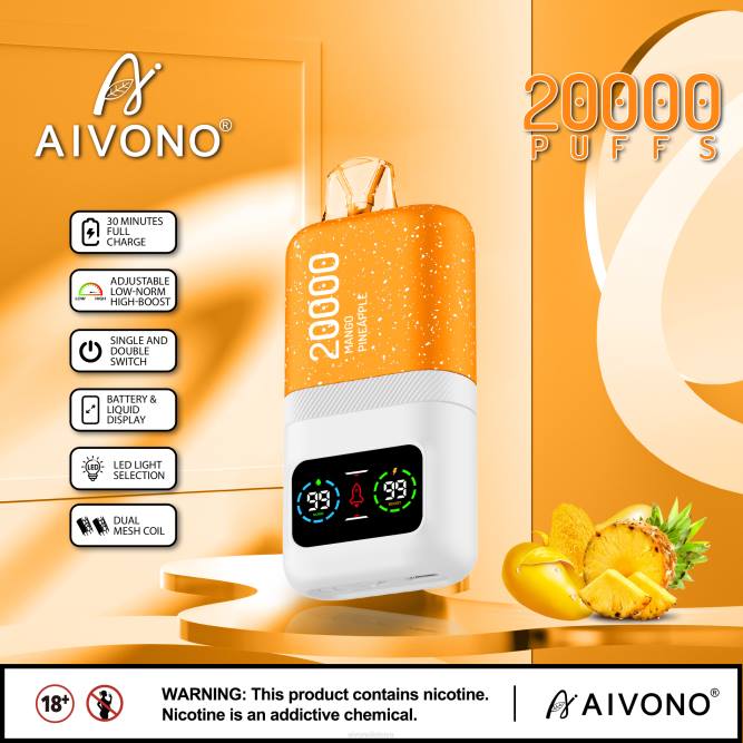 Aivono AIM magic 20 000 mango ananasas - L68X77 Aivono Vape Review