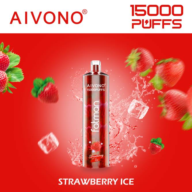 Aivono FATMAN 15 000 braškių ledų - L68X11 Aivono Vape Review