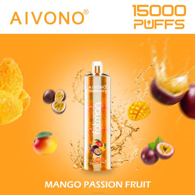 Aivono FATMAN 15 000 mango pasifloros vaisius - L68X19 Aivono Puffs