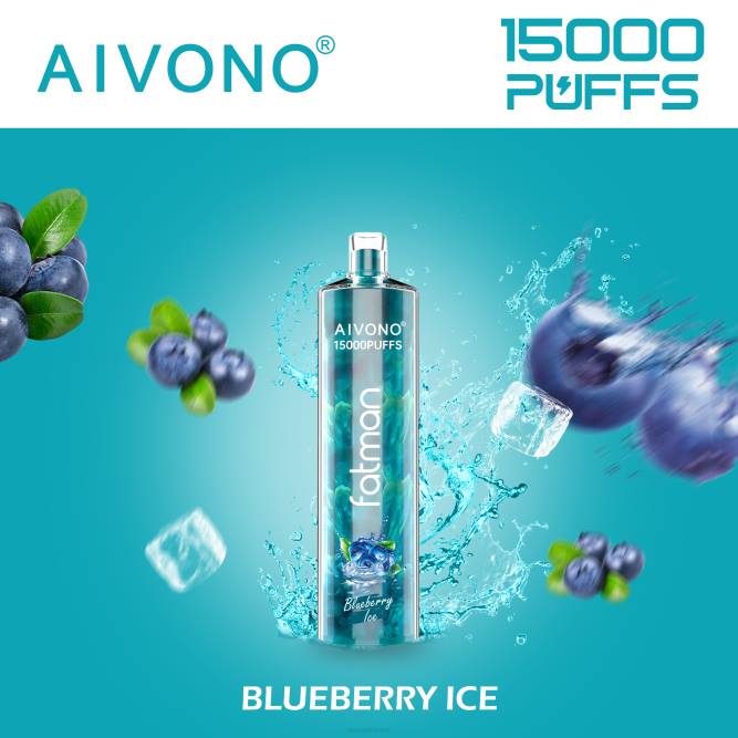 Aivono FATMAN 15 000 mėlynių ledų - L68X14 Aivono Vape Review