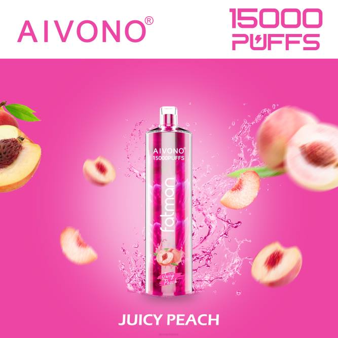 Aivono FATMAN 15 000 sultingas persikas - L68X17 Aivono Vape Review