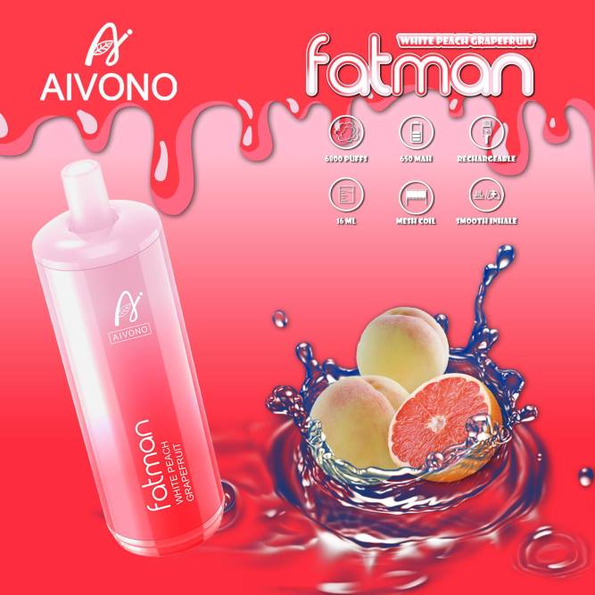 Aivono FATMAN 6800 greipfrutų - L68X25 Aivono Puffs