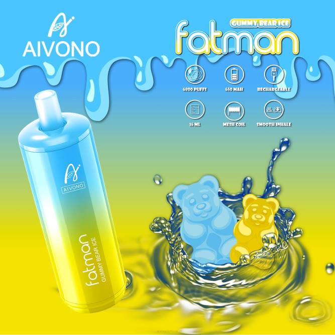 Aivono FATMAN 6800 guminukų ledukai - L68X32 Aivono Vape Review