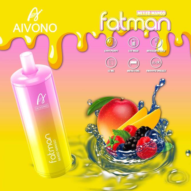 Aivono FATMAN 6800 mišrus mangas - L68X26 Aivono Vape Review