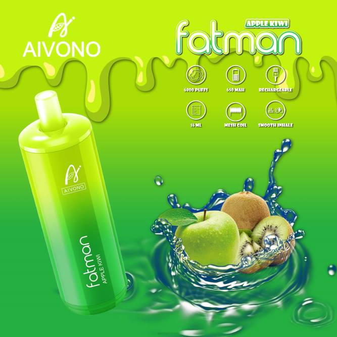 Aivono FATMAN 6800 obuolių kivi - L68X31 Aivono Puffs