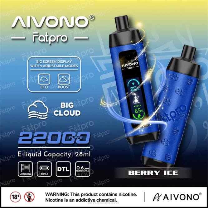 Aivono Fatpro 22000 uogų ledas - L68X10 Aivono Puffs