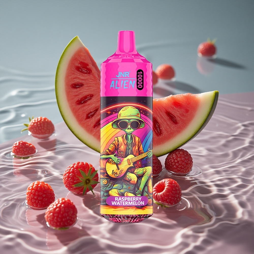 JNR Alien 10000 Puffs 850mAh Akumuliatorius Vienkartinis Vape Aviečių Arbūzas