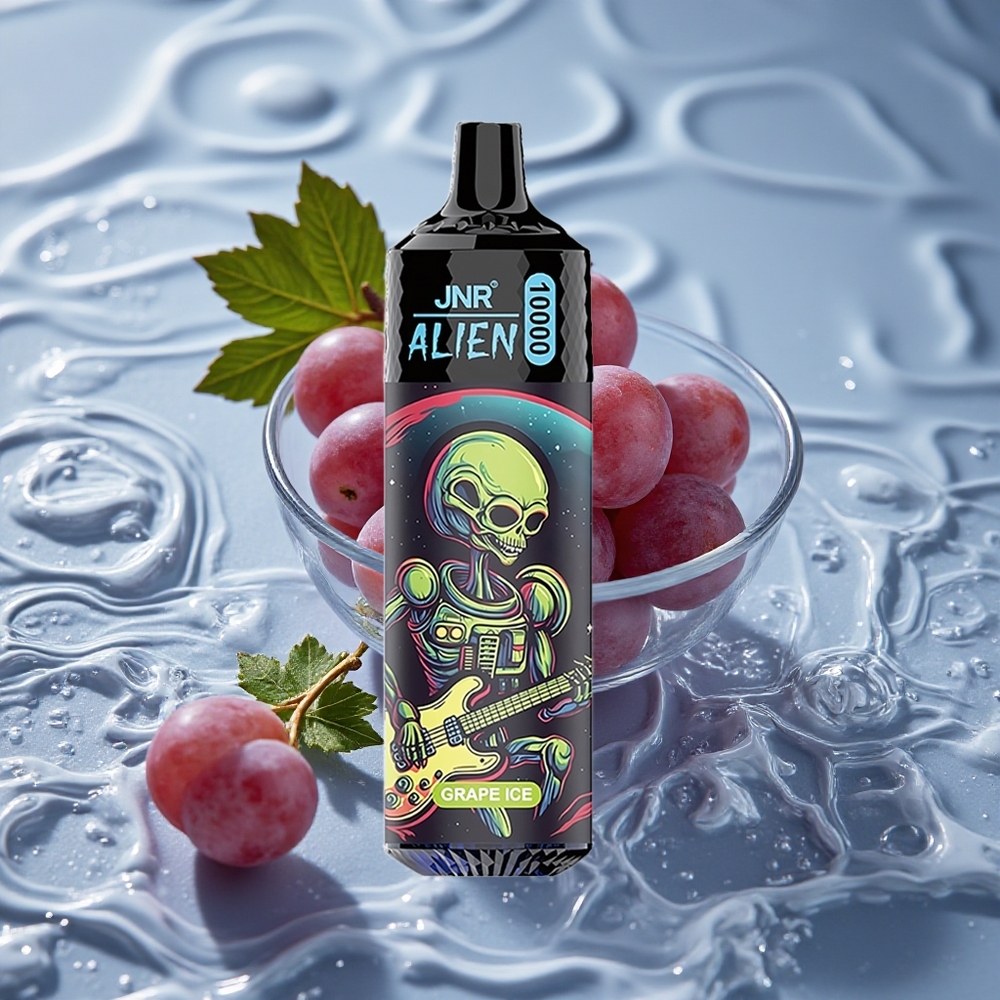 JNR Alien 10000 Puffs 850mAh Akumuliatorius Vienkartinis Vape Vynuogių Ledas