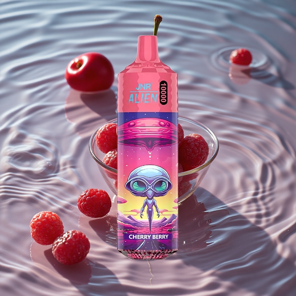 JNR Alien 10000 Puffs 850mAh Baterija 10000 Puffs Vienkartinis Vape Vyšnia Uoga