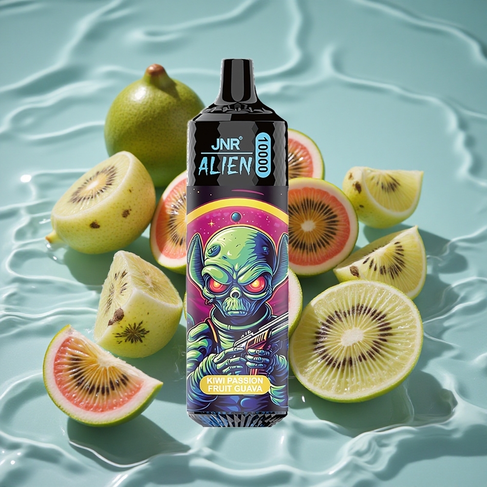 JNR Alien 10000 Puffs Vienkartinis Vape Kiwi pasiflora guava su 20ml Skysčio