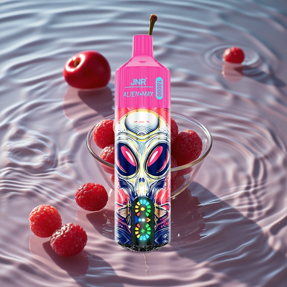 JNR Alien Max 18000 Puffs Dviguba Tinklelinė Ritė Vyšnia Uoga Vienkartinis Vape