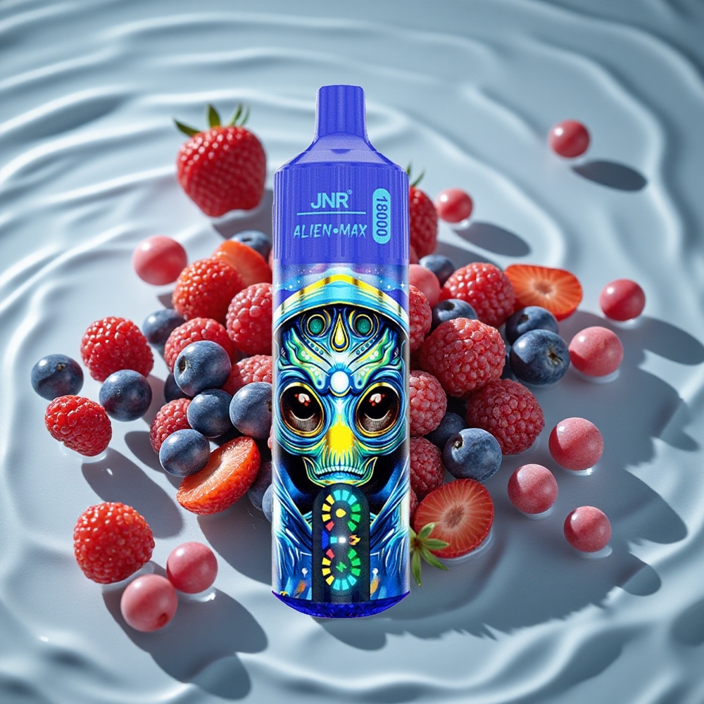 JNR Alien Max 18000 Puffs Dviguba Tinklelio Apvija  Dviguba Šerdis