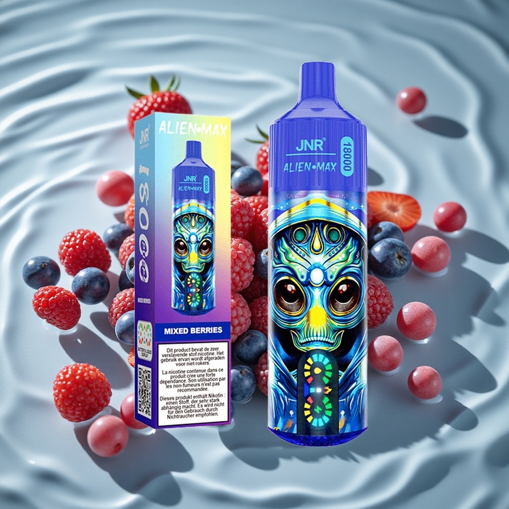 JNR Alien Max 18000 Puffs Dviguba Tinklelio Apvija  Dviguba Šerdis