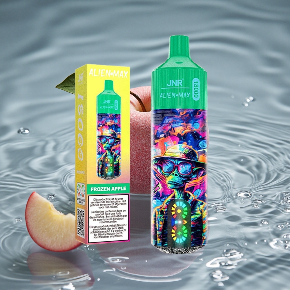 JNR Alien Max 18000 Puffs Dviguba Tinklelio Ritė su Šaldyta Obele