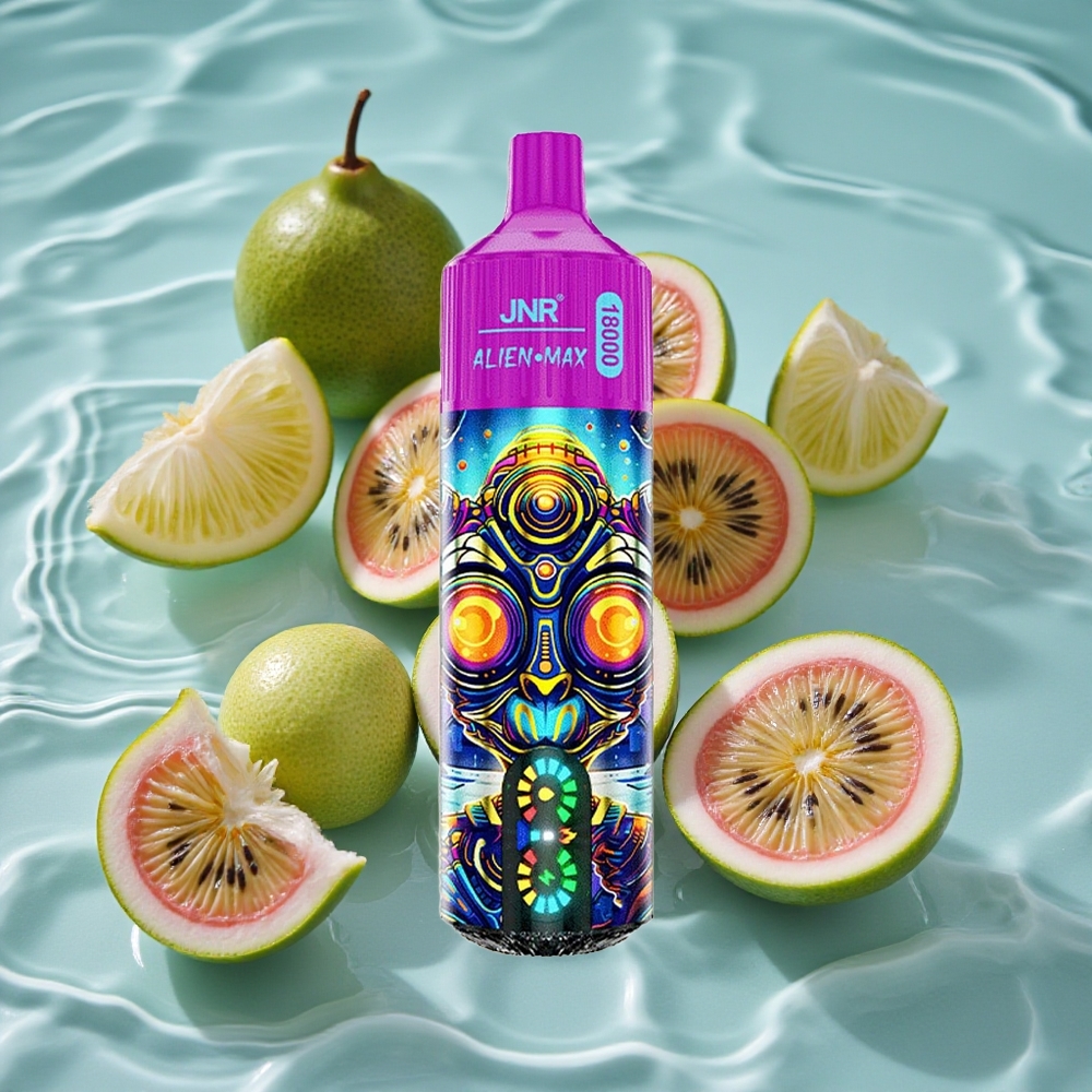 JNR Alien Max 18000 Puffs Dvigubas Tinklelis (Kiwi Pasiflora Gvaja)