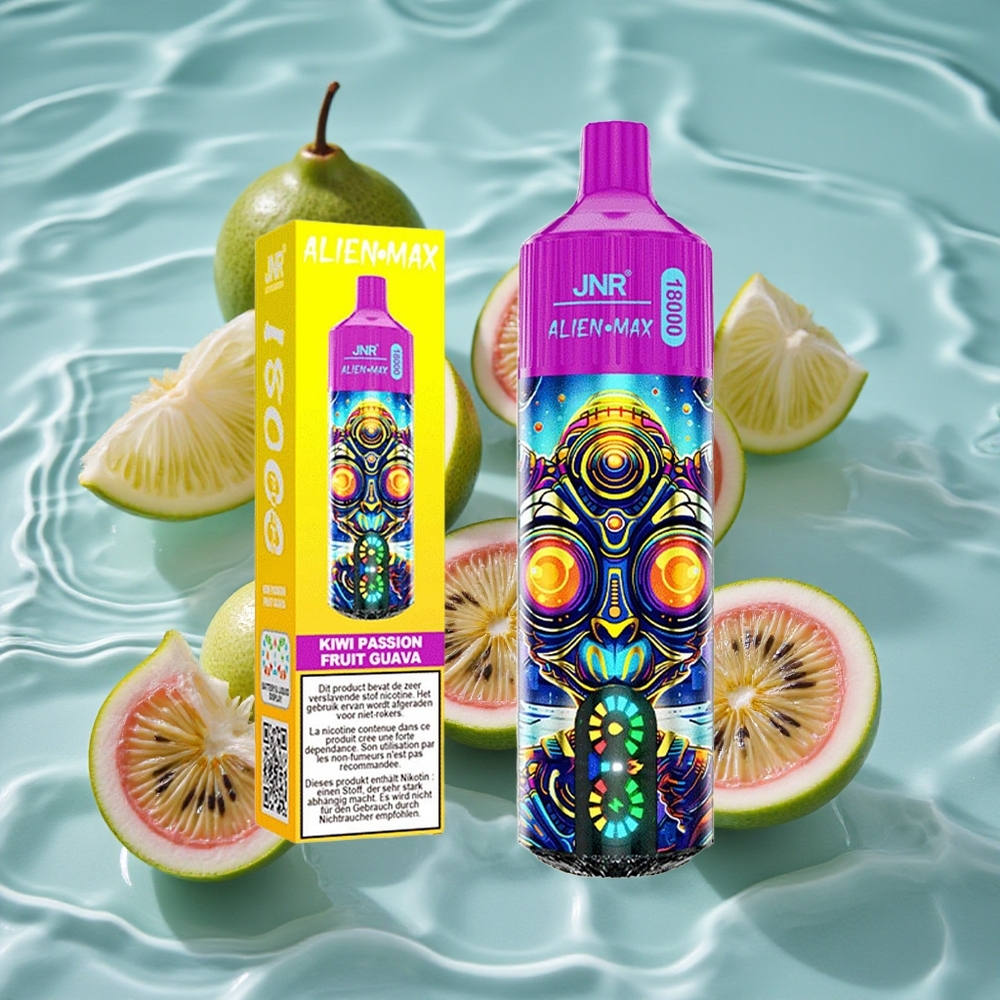 JNR Alien Max 18000 Puffs Dvigubas Tinklelis (Kiwi Pasiflora Gvaja)
